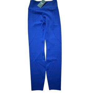 Halara Womens High Waisted Seamless Leggings Royal Blue Textured XS 7/8  NWT